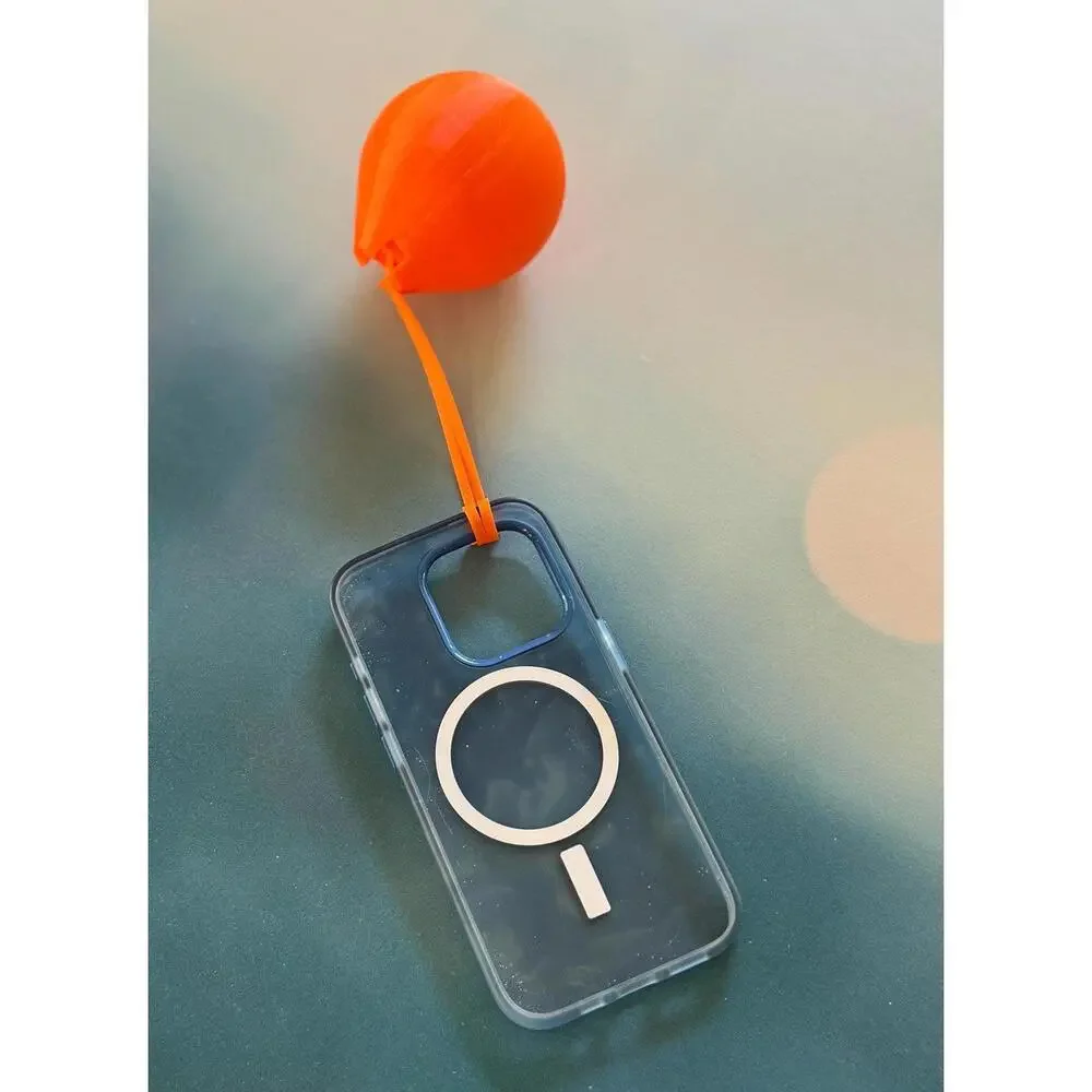 Orange Floating Buoy Strap for Phone Keys Boating Beach Water Sports Accessory
